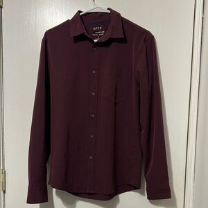 Apt. 9 Men's Deep Maroon Button Down Shirt